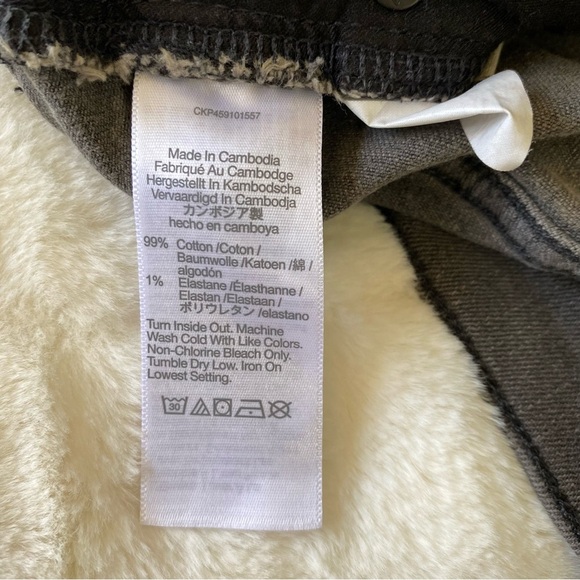 Madewell High Rise Denim Stretch Jean Shorts in Gray Slater Wash M5774 SZ- 32 - Picture 9 of 11